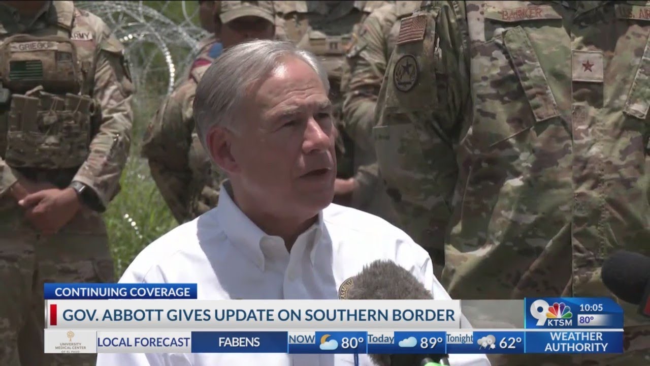 Texas Gov. Abbott border update - YouTube