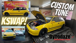 THIS IS AMAZING! Honda Eg Civic Kswap Tuned!