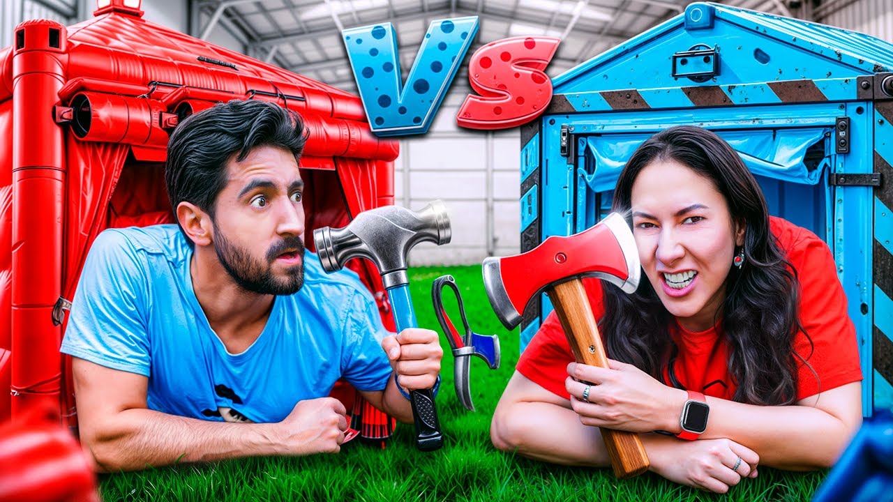 Quem CONSTRUIR o Melhor BUNKER SECRETO, Ganha! (Ninguém esperava isso)