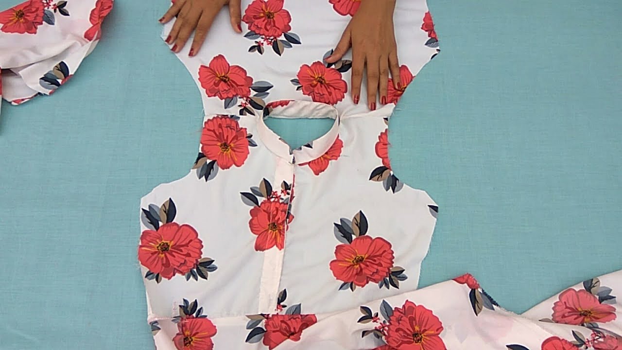 Stylish Umbrella kurti with bell sleeves for summers YouTube