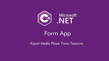 Kişisel Media Player Form Tasarımı - C# Form App  (Directx .Dll) 1.Video