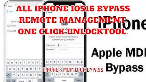 All iPhone Ios16 Bypass Remote Management. One Click Unlocktool.2023