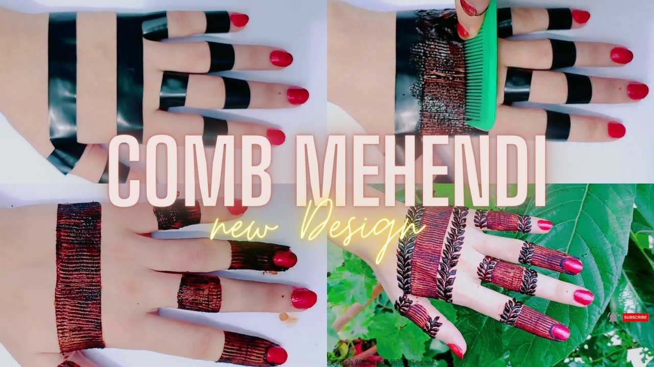 Mehendi Comb Comb mehendi Design| EID Special Mehendi DesignNew | Trendy Henna ...
