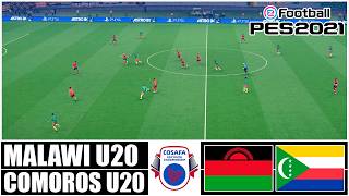 Malawi U20 vs Comoros U20 - COSAFA U20 Championship 2026 | Match Highlights | eFootball PES 2021