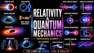 Every Confusing Thing About RELATIVITY & QUANTUM MECHANICS Explained Slowly