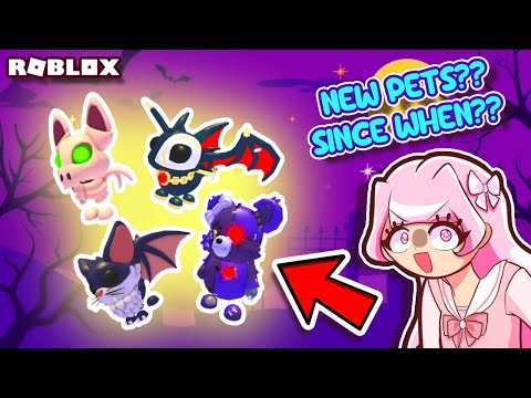 NEW HALLOWEEN PETS IN ADOPT ME?? SINCE WHEN- (im so late lol) | Roblox | Adopt Me Halloween Update