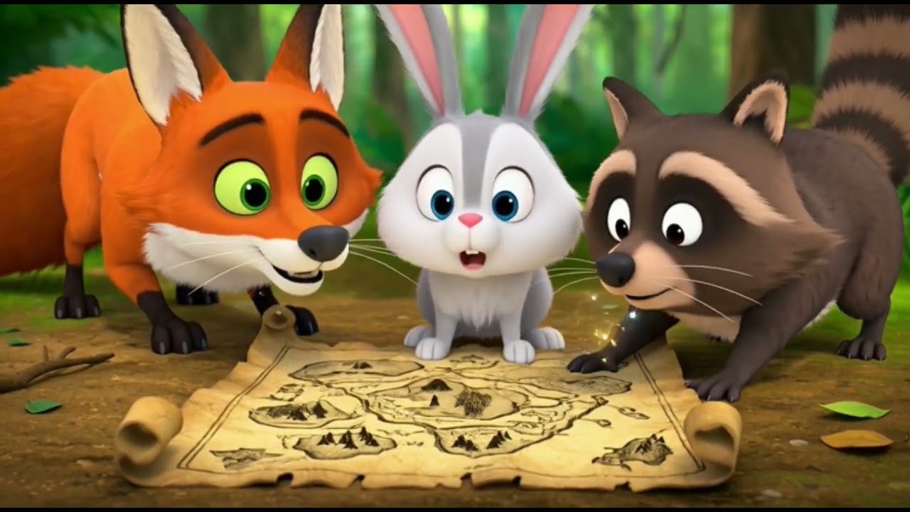 शेर, हाथी और खरगोश की अनोखी खोज 🦁 Hidden Treasure of Jungle | Hindi Animated Moral Story for Kids