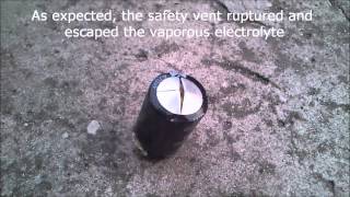 Popping big electrolytic capacitors with Autotransformer