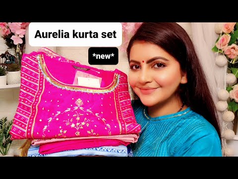 Aurelia kurta set for diwali party | RARA | Kurta palazzo dupatta set | ethnic festive wear