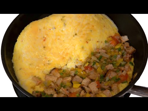 Spicy South Western Omelet Easy Recipe -- Step By Step Chef