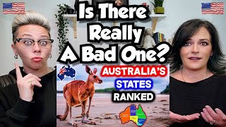American Couple Reacts: Australia's 8 States & Territories Ranked WORST to BEST! FIRST TIME REACTION