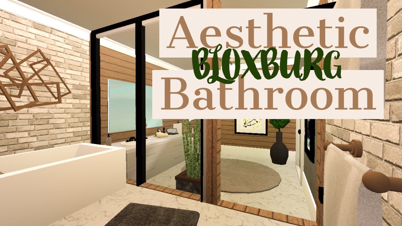 Aesthetic Bloxburg Bathroom Roblox Youtube
