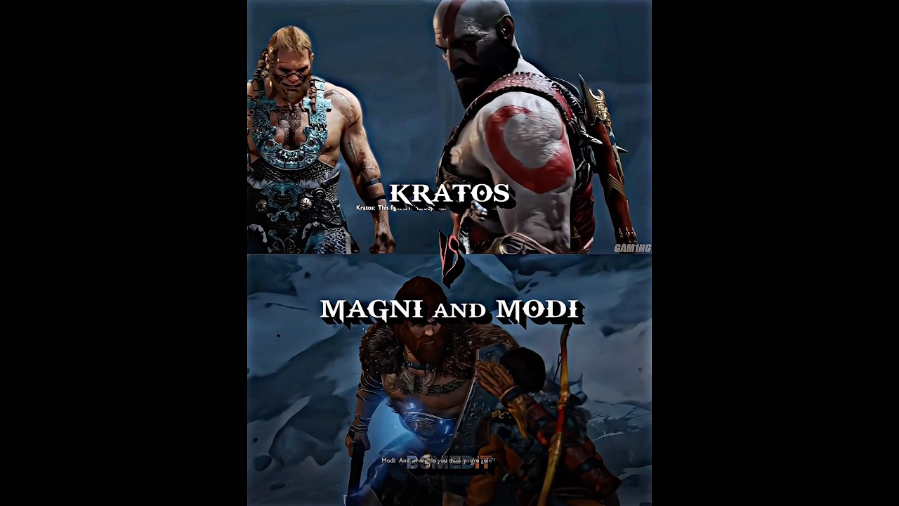 Kratos vs Magni & Modi (God Of War)