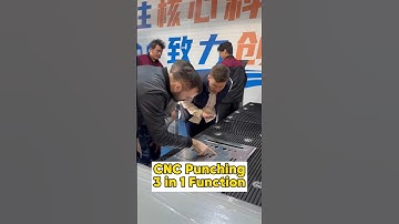 One machine with 3 functions, are you excited about such a device? #cnc #factory #punch #tapping