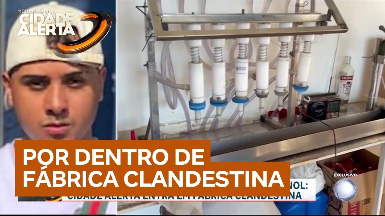 Bebida com metanol: Cidade Alerta entra em fábrica clandestina de bebidas alcoólicas