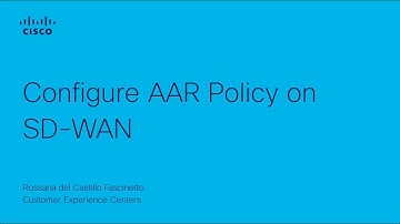 How to Configure Application-Aware Routing (AAR) Policy on Cisco SD-WAN
