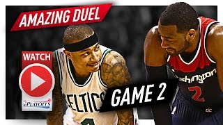 Isaiah Thomas vs John Wall Game 2 PG Duel Highlights (2017 Playoffs ECSF) Celtics vs Wizards - EPIC!