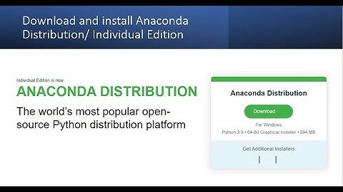 How to download and install Anaconda Distribution / Individual Edition - Step-by-Step Guide