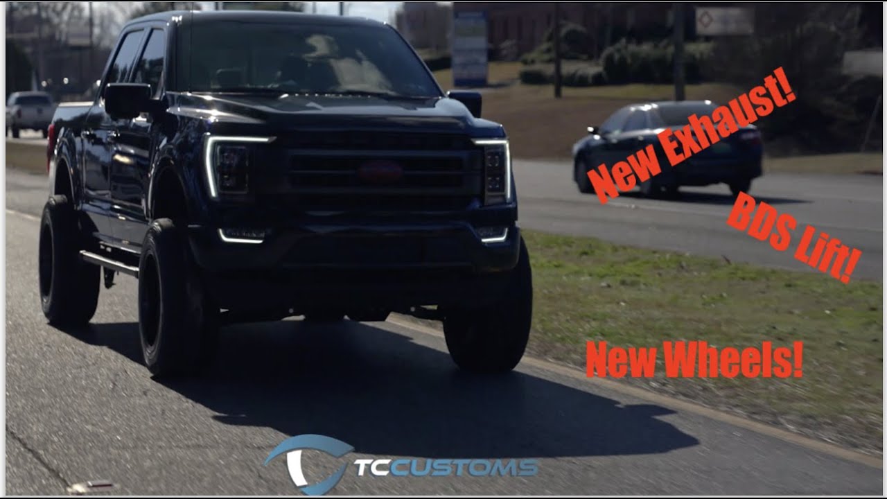 Introducing My 2021 F150 2 0 Modified W Bds Lift Wheels Surprise Exhaust Youtube