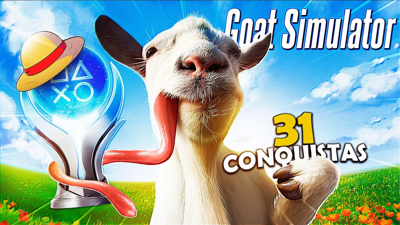 EU FIZ 100% DE GOAT SIMULATOR E FOI SIMPLESMENTE INSANO
