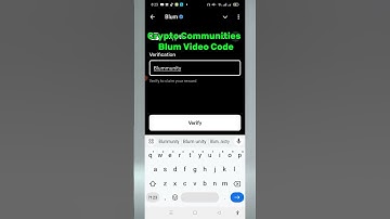 Blum Crypto Communities Video Code Today | Crypto Communities Blum Video Code | Crypto Communities