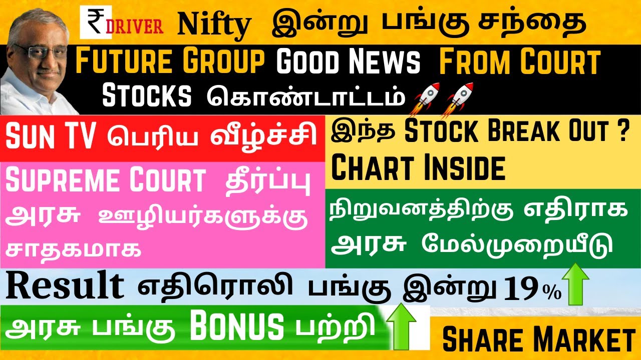 Share market news Tamil Pangu sandhai Tata Motors Sun TV Aavas Financier Future Retail Advanced Enzy