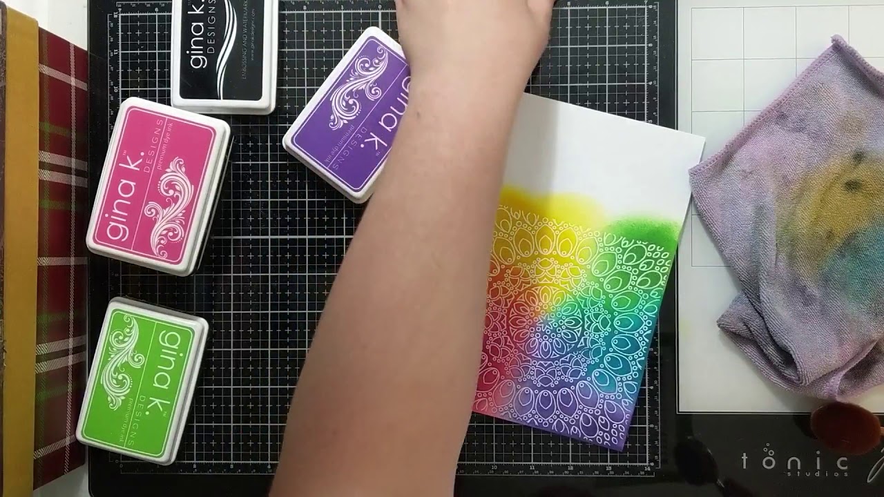 How to do the Emboss Resist Technique with Beautiful Rainbow Ink ...