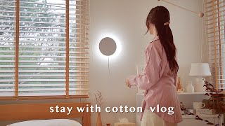 (SUB) Bedroom makeover ✨ | Night routine 🥛 | Good times with cats 🐈 | VLOG screenshot 4