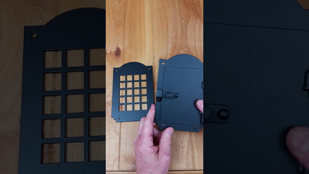 Speakeasy Grille, Iron Door Viewer, "Old Hacienda Style" (2 pc. Iron