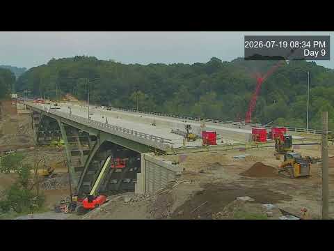 Pittsburgh's Commercial Street Bridge (Timelapse) - Demolition and Move