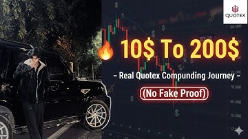 💥 $10 → $200 Without Compounding 😍 | My Secret Quotex Strategy Revealed 🚀 | @triplethreetrader 
