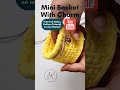 Mini Basket Tutorial Crochetpattern Learntocrochet Crochet Easycrochet Crochettutorial Basket