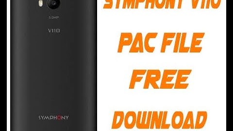 Symphony V-110 Flash file free and without password.