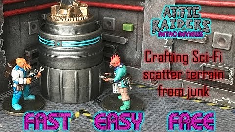 Sci-Fi scatter terrain from just ONE disposable item!  Crafting for Warhammer 40K or Stargrave