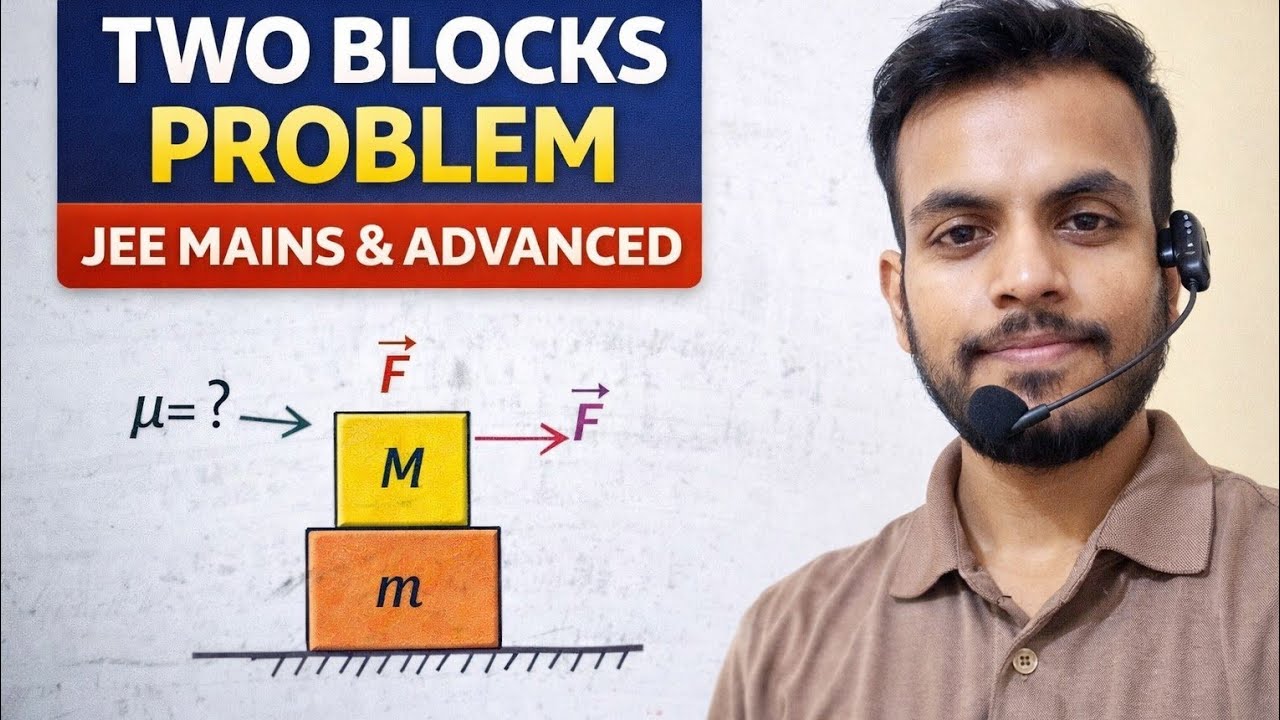 Two blocks problem in friction for jee mains and advanced |  