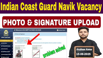 coast guard photo upload,coast guard yantrik navik photo upload 2022,indian coast guard yantrik