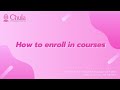 How to enroll in courses