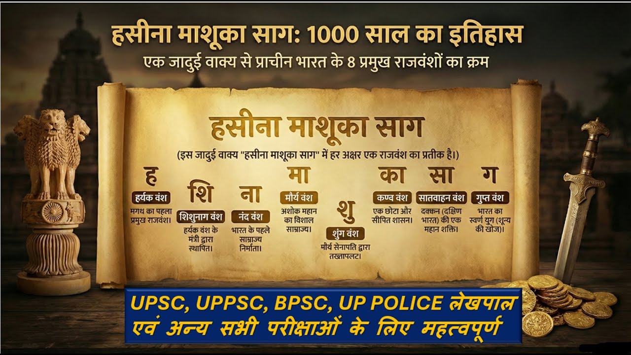 Ancient History याद करने की जादुई Trick 😱 | Magadh Empire Dynasties | History for UP Police, lekhpal