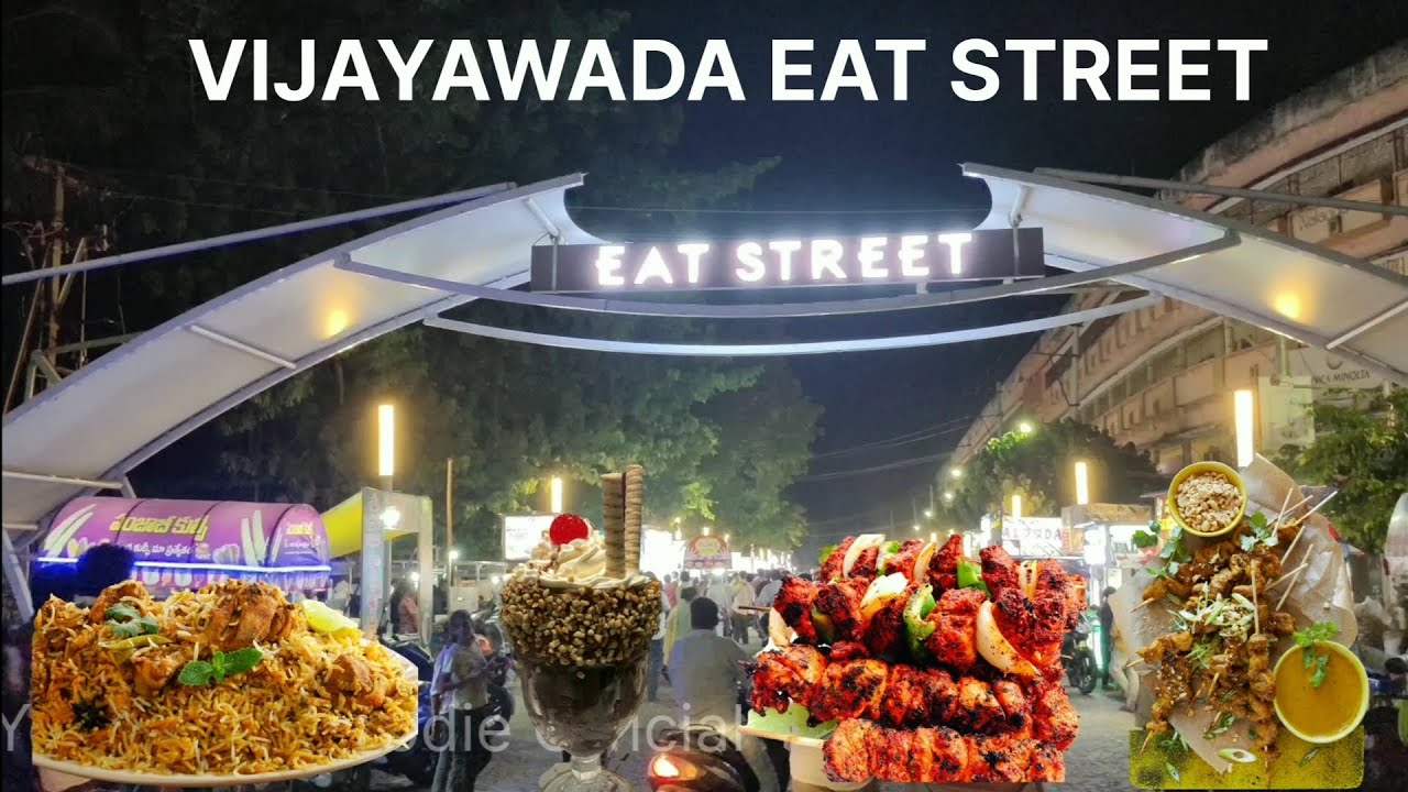 Vijayawada eat street l 🤩food court youtube youtuber foodie 