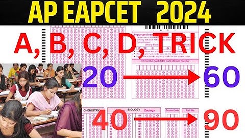 eamcet 2024 cheat code - eamcet 2024 A, B,C, D trick