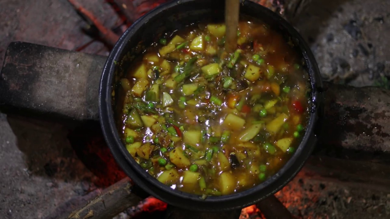 Indian Village Dinner cooking at Farm - YouTube