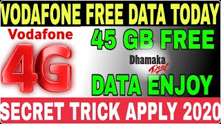 Vodafone free data tricks 2020 45gb data, Dail code free data in vodafone sim All user | free enjoy screenshot 2