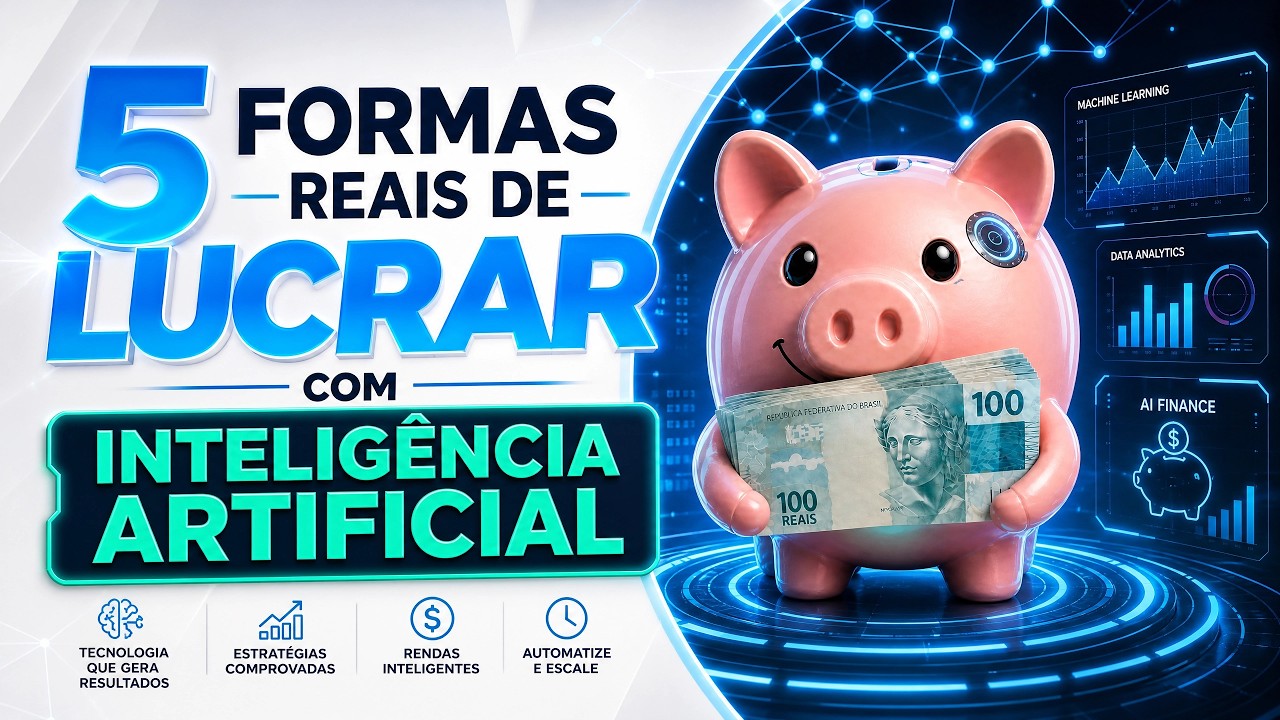 5 formas REAIS de ganhar dinheiro com IA em 2026 (mesmo começando do ...
