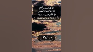 سورة النحل الآية ٢٦ و ٢٧ بصوت الشيخ #ماهر_المعيقلي