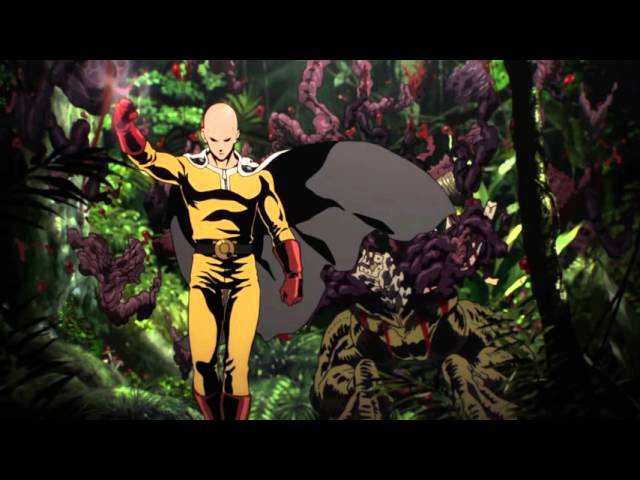 One Punch Man - Official Opening - The Hero!! Set Fire to the Furious Fist class=