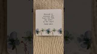 Psalm 128:1 — Grace - Notes For Women - Christian Art Publishers - Purchased at Amazon  #Jesus