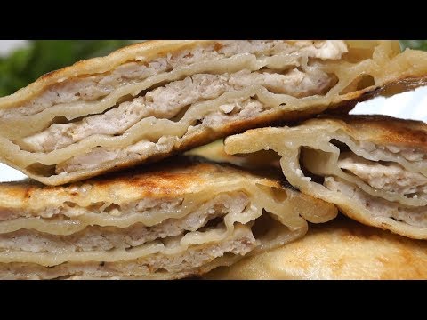 Видео рецепт Китайские лепешки с мясом