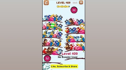 #bird #sort 2 #color #puzzle #level 409 #birdsort #colour #gaming #viral #trending #shorts #solution