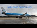 KLM A330-300 PH-AKA pushback, Miami International Airport