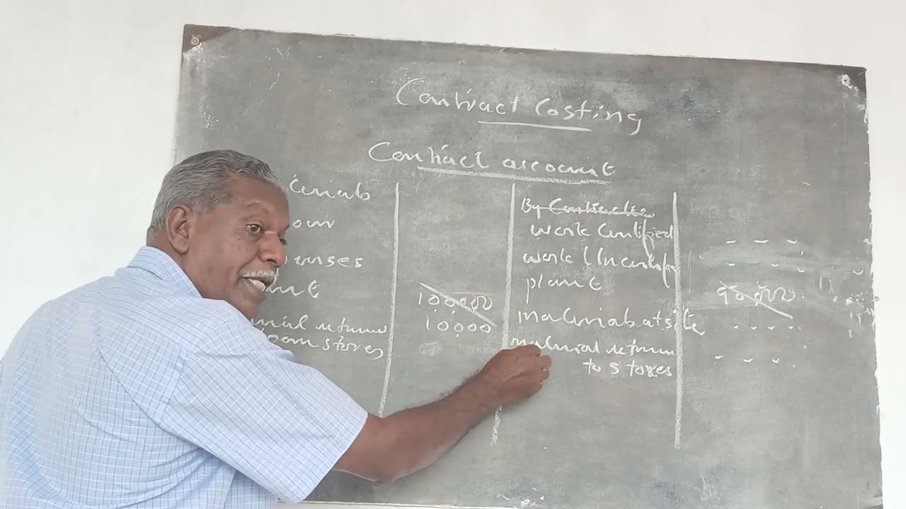 cost accounting revision..         contract costing